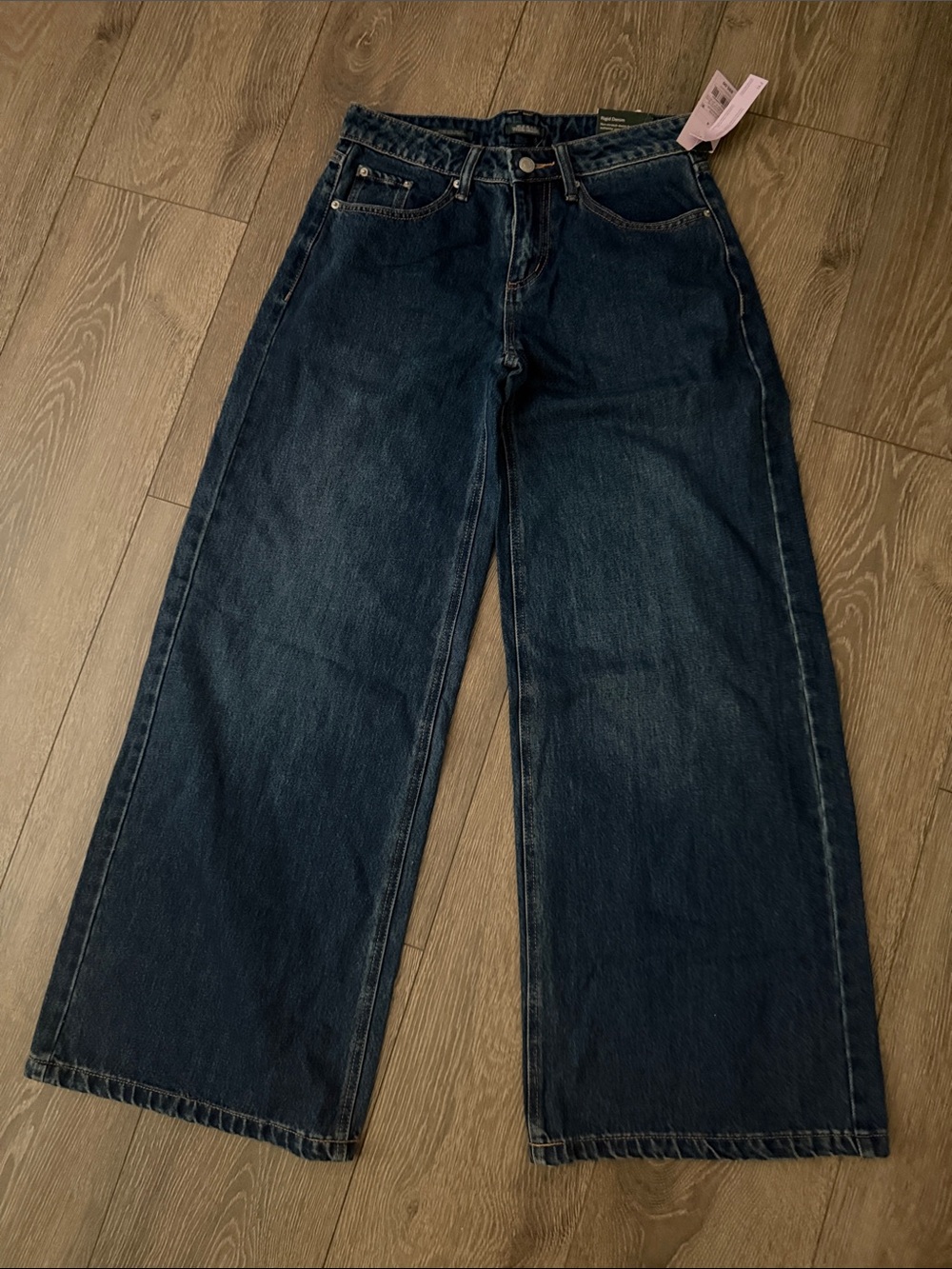 wild fable Dark Blue Relaxed Wide-Leg Jeans
